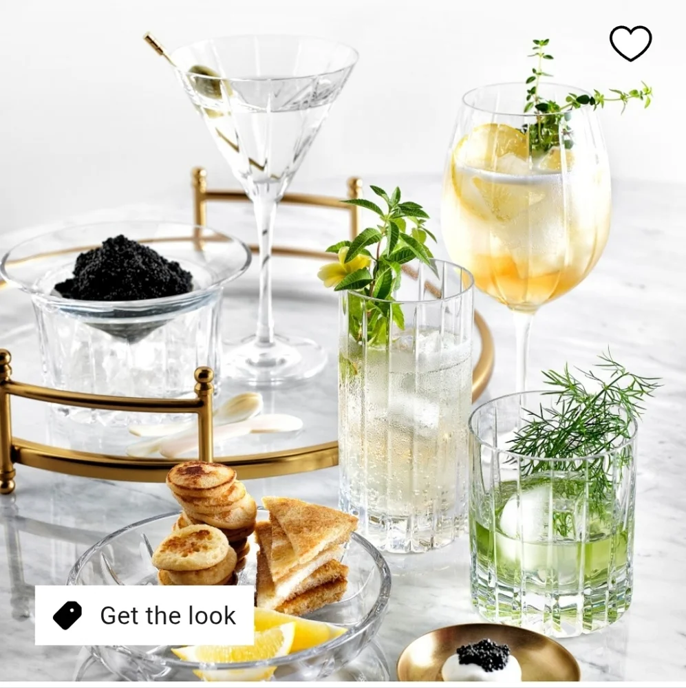 Williams Sonoma Dorset Highball Crystal Glass, Retail Price $39.95US